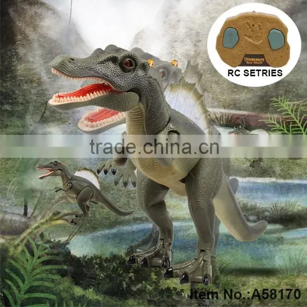 50CM Large Flashing Walking Spinosaurus rc Plastic Dinosaur Toy