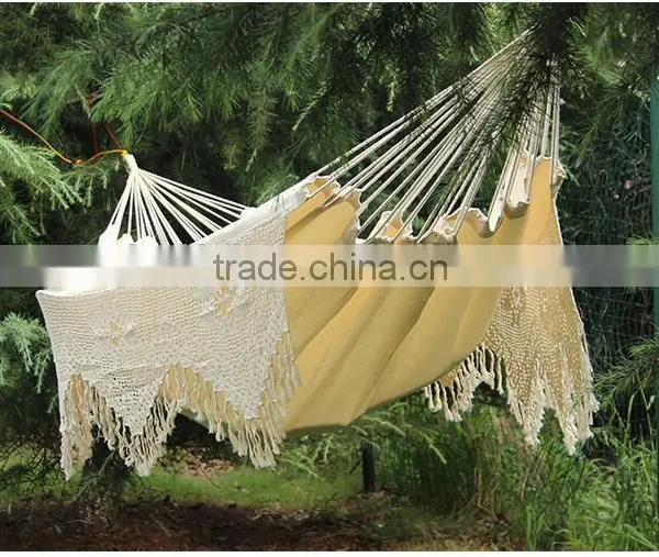 Wholesale High-grade Luxury Cotton Portable Outdoor Folding Hanging Hammock photo-5