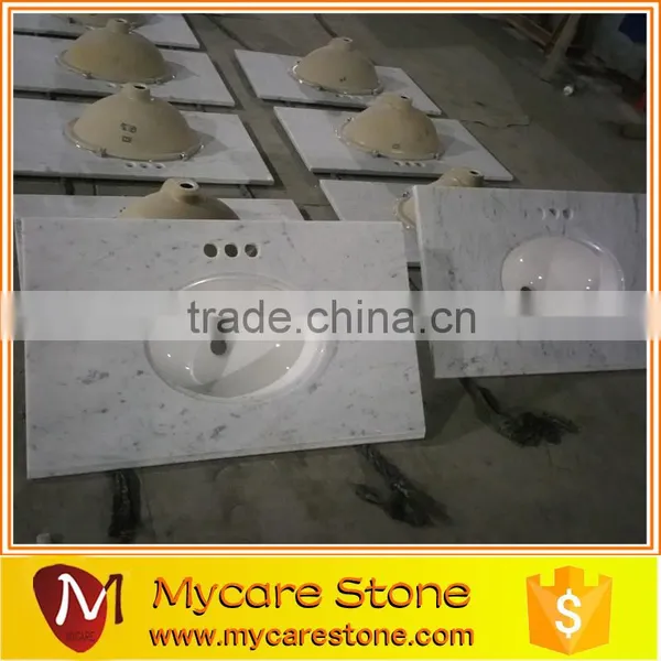 Bathroom Marble Vanity Top Ceramic Sink With Vanity Top