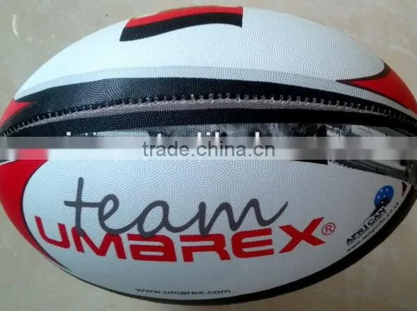 Top Quality Promotional PVC Machine Stitched Size 5 Rugby Ball photo-2