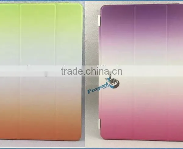 New Rainbow Colorful Case for Ipad 4 Smart Cover Magnetic With Wake Up/sleep Function Smart Case for Ipad Air 2 photo-4