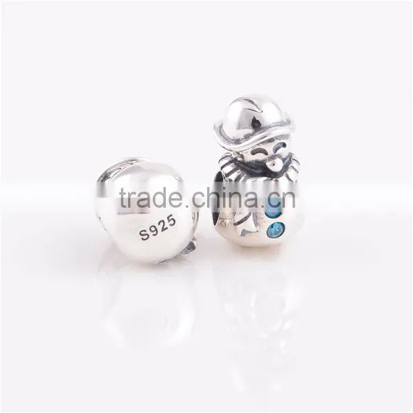 Wholesale Christmas Beads Snowman 925 Sterling Silver Charms In Bulk photo-5
