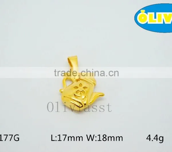Olivia 2016 New Fashion Modern 316 Stainless Steel Cast Metal King Queen Imperial Crown Pendant photo-4