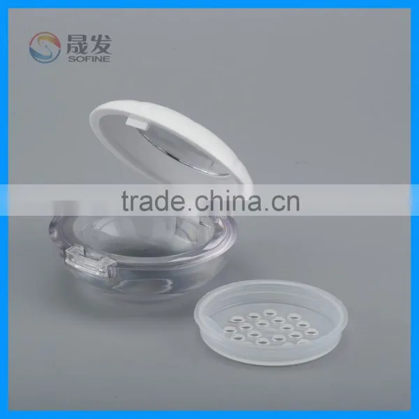 Plastic Empty Cosmetic Perforated Loose Powder Jar/container Packaging With Sifter photo-2