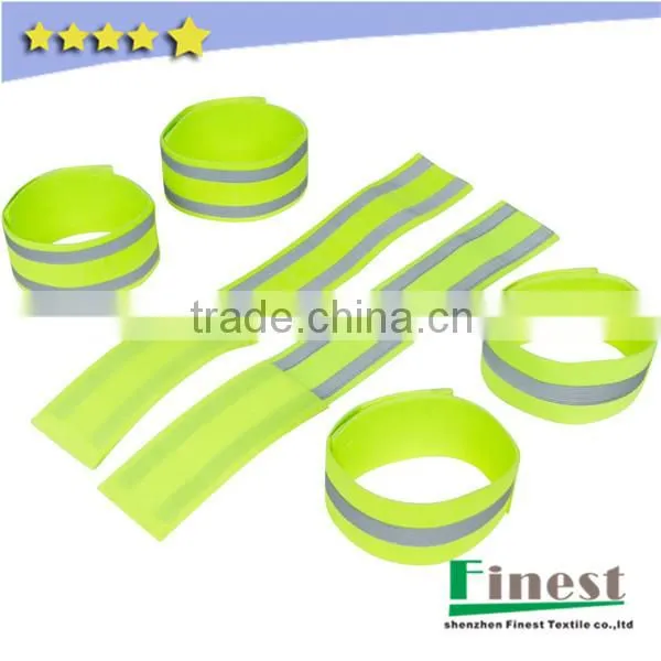 Elastic Band Lime Green Reflective Strap photo-5