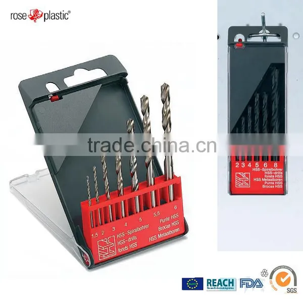 Hard visible plastic packaging box for hammer drills FA cassette