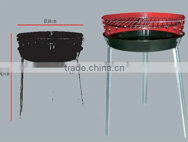 54.5cm Simple Series Charcoal Grill, Bbq Wood Charcoal