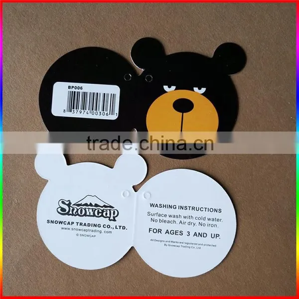 China Design Kids Printed Clothing Paper Hang Tag photo-3