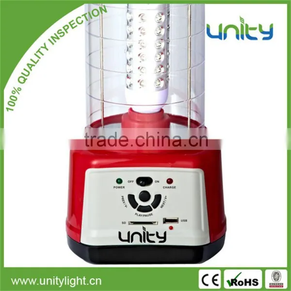 Camping Lighting Portable Mp3 Multifunctional Rechargeable Lantern photo-3
