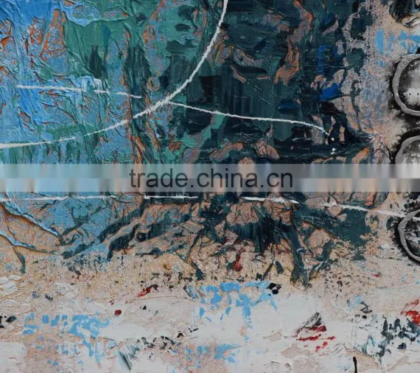 100%Hand-Painted Art Abastract Oil Painting photo-6