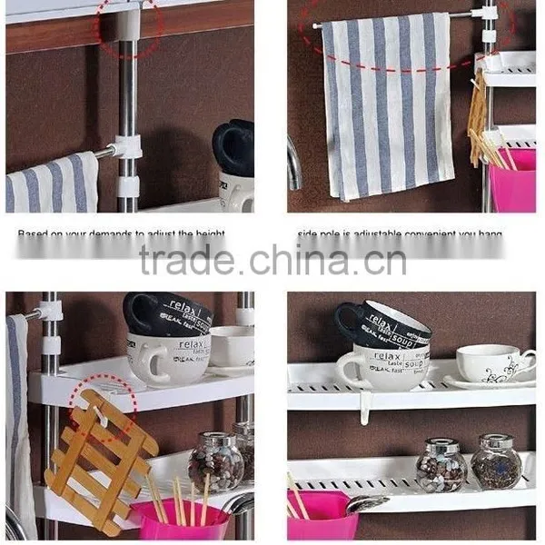 Kawachi Multifunction Home Stainless Steel Kitchen Shelving Storage Rack Dish Rack photo-3
