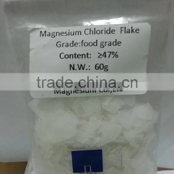 Manufacturer Factory Price 98% Magnesium Chloride Mgcl2 White Flak, High Purity Magnesium Chloride Inorganic Salt