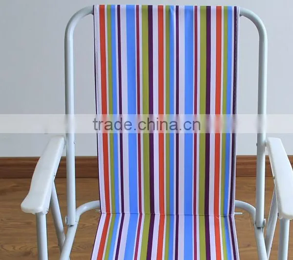 HOT SELL METAL COLOR STRIPE OUTDOOR FOLDING CHAIR photo-4