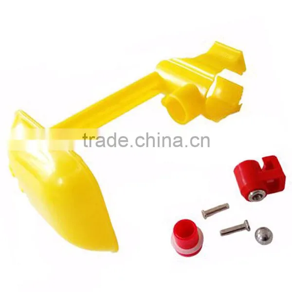Poultry Chicken Duck Hanging Drinking Water Nipple Drinker Feeder With Cup New photo-4
