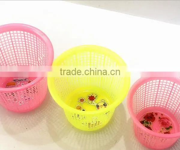 Durable Plastic Mesh 21L Waste Bins Perforated Plastic Trash Can