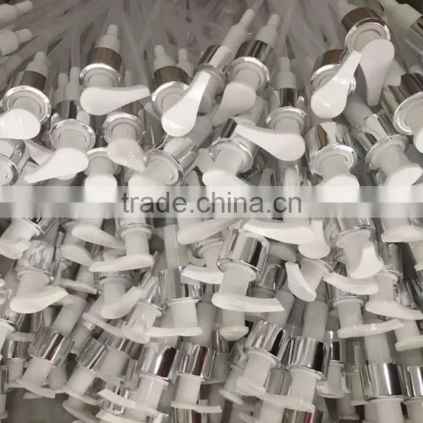 Aluminium Lotion Pump 24/410, Gold Color Closure Lotion Pump 28/410, Shiny Closure of Aluminium Pump
