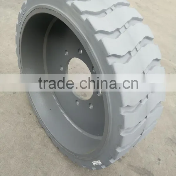 Genie Scissor Lift Platform Wheel Solid Tire With Rims Wheel 22x7x17 3/4 photo-5