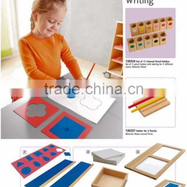 120pieces Preschool Child Educational Toy International Wooden Montessori Material photo-6