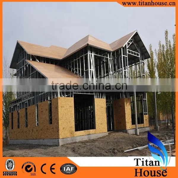 2015 New Design Low Cost China Supplier Luxury Prefab Steel Villa photo-4