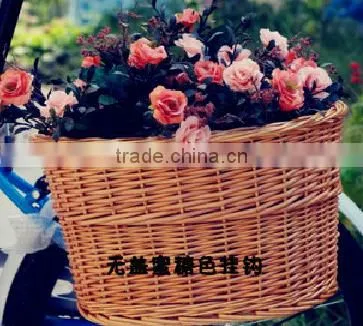 Eco-friendly Wicker Hand Weave Bicycle Basket photo-2