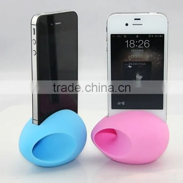 2016 Best Christmas Gift Cheap Mini Speaker Egg Shaped Silicone Speaker for IPhone 5/5S photo-2