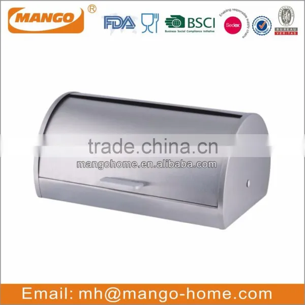 Glass Front Stainless Steel Bread Bin photo-3