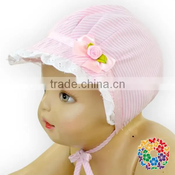 Wholesale Baby Hat Cotton Pink Lace Hat Baby Caps and Hats photo-4