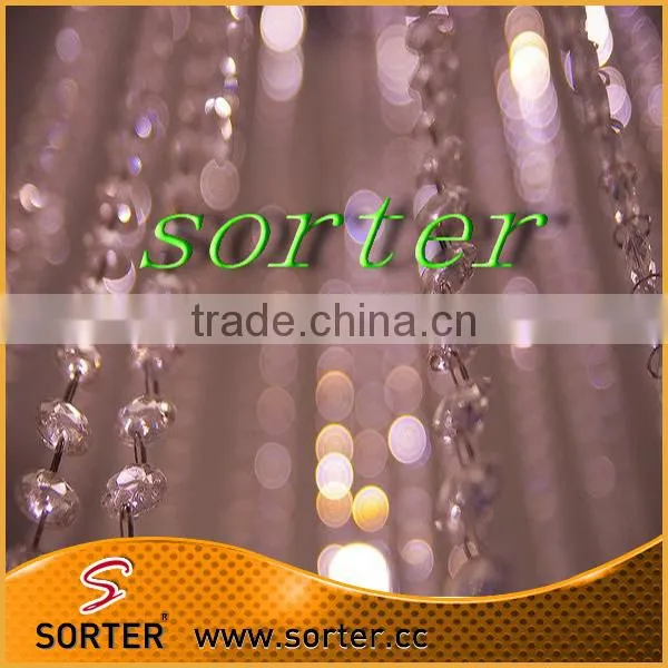 Romantic Handmade Crystal Bead Curtain Wedding Decoration photo-2