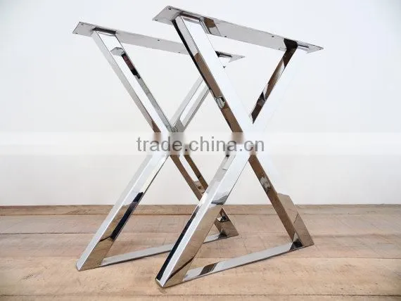 Modern Stainless Steel Dining Table Feet for Granite Tops Design photo-2