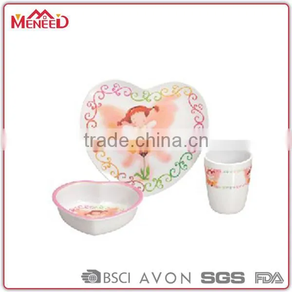 Shark Shape Melamine Plates and Bowls, Good Quality Children Japan and South Korea Tableware photo-2