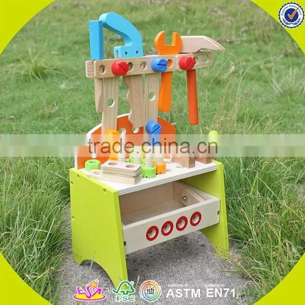 2017 New Design Kids Wooden Toy Tool Bench Best Design Children Wooden Toy Tool Bench Diy Baby Wooden Toy Tool Bench W03D030 photo-2