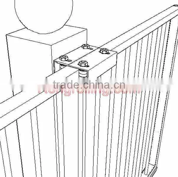Upper Guide Roller Bracket,Guide Roller Bracket,Guide Plate With Nylon Roller,used for Sliding Gate,cantilever Gate. photo-2