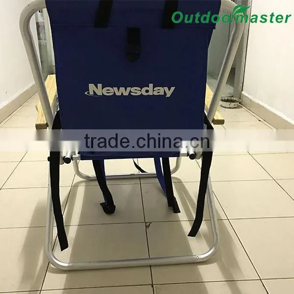Outdoor Lightweight Beach Backpack Blue Camping Chair Foldable photo-4
