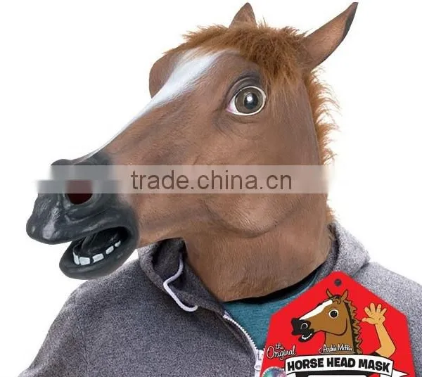 Latex Cosplay Horse Head Mask photo-3