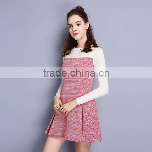 Latest Fashion Maxnegio Long Sleeve Dress Autumn/Winter Elegant Casual Dress Designs 2017 For Women photo-2
