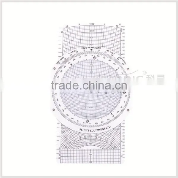 Kearing Brand,#KCRP- 5 White Slide Graphic Student Plotter/flight Computer Equipement for Pilot photo-6