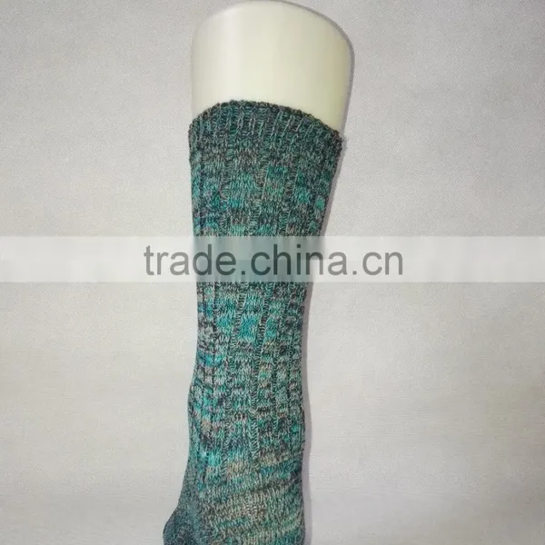 Men Thermal Thin Socks With Melanged Yarn Double Cylinder photo-5