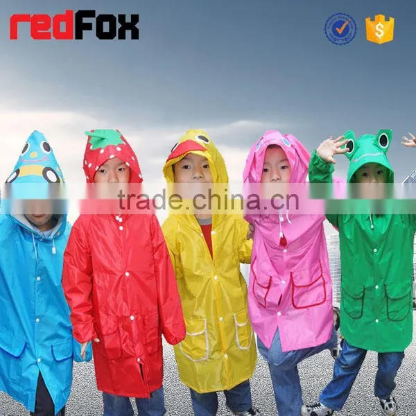 High Quality Fashion Pvc Vinyl Rain Coat for Kids photo-3