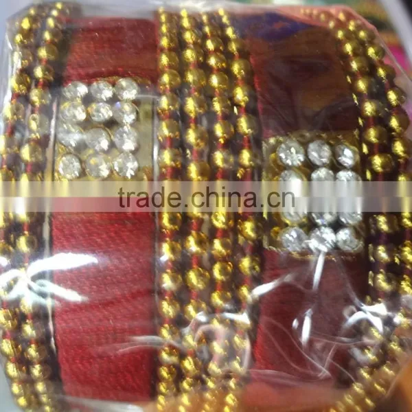 Girls Fashion Bangle Sets, Indian Churi Bracelet,Thread Bangle Sets for Children photo-2