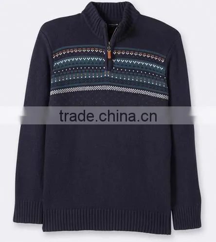 High Quality Men's High Neck Zip Sweater (BKNM24) photo-3