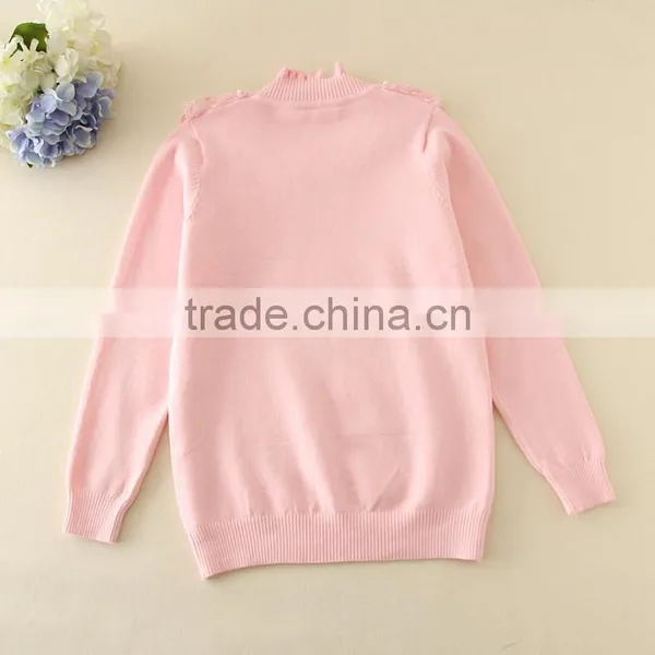 Long Sleeve Spring Sweaters Kids Fashion Turtleneck Clothes Children Good Quality Girls Grey Sweaters Wholesale photo-4