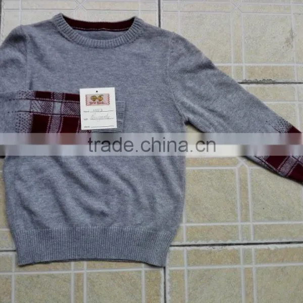 OEM 100% Cotton Jacquard Pattern Knitted Boys Sweaters photo-5