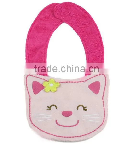 Wholesale Applique Cotton Custom Soft Animal Wholesale Dental Baby Bibs Necklace photo-5