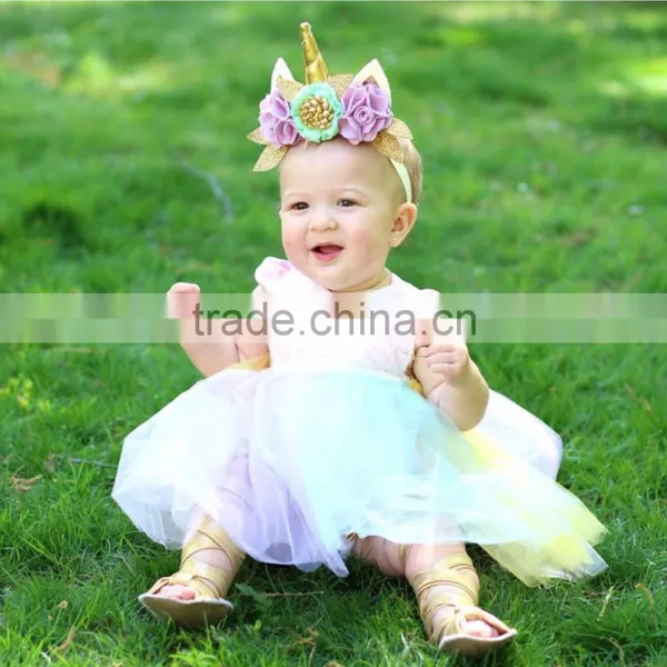 2017 Baby Girl Party Dress Children Frocks Designs 3 Year Old Girl Dress photo-3