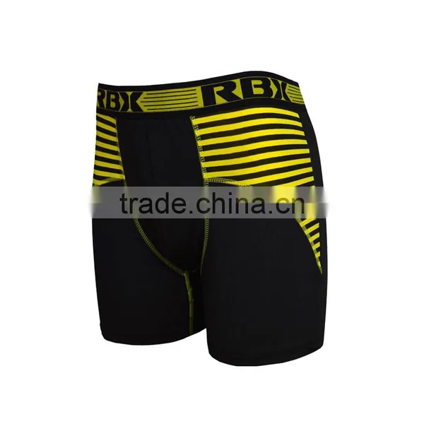 Wholesale China Manufaturer Men Short Polyester Spandex Boxer Briefs Underwear photo-2