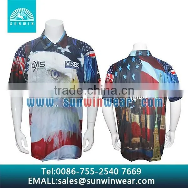 Wholesale Short Sleeve Breathable Quick Dry Sublimated Fishing Shirts photo-5