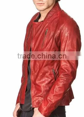 Bike Leather Jacket Hight Quality Sheep Skin Slim Fit photo-4