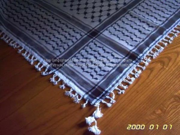 Arafat Jacquard Scarf / Arab Scarf / Arabian Shemagh / Muslim Hijab Scarf / Arafat Scarf / Arabian Shemagh photo-5