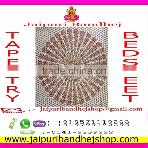 Jaipuri Mandala Cotton Tapestry photo-6