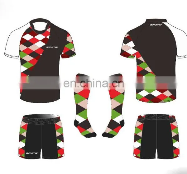 2015 Customize College Team Rugby Jersey Set photo-2